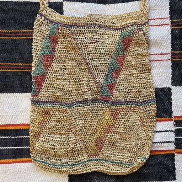 Vintage 90’s Chacura Handwoven Festival Crossbody Bag. Boho. Hippie. Summer. - Picture 5 of 8